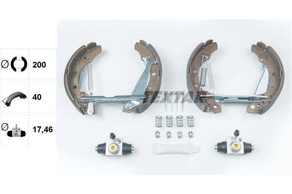 TEXTAR 84044706 Brake Shoe Set