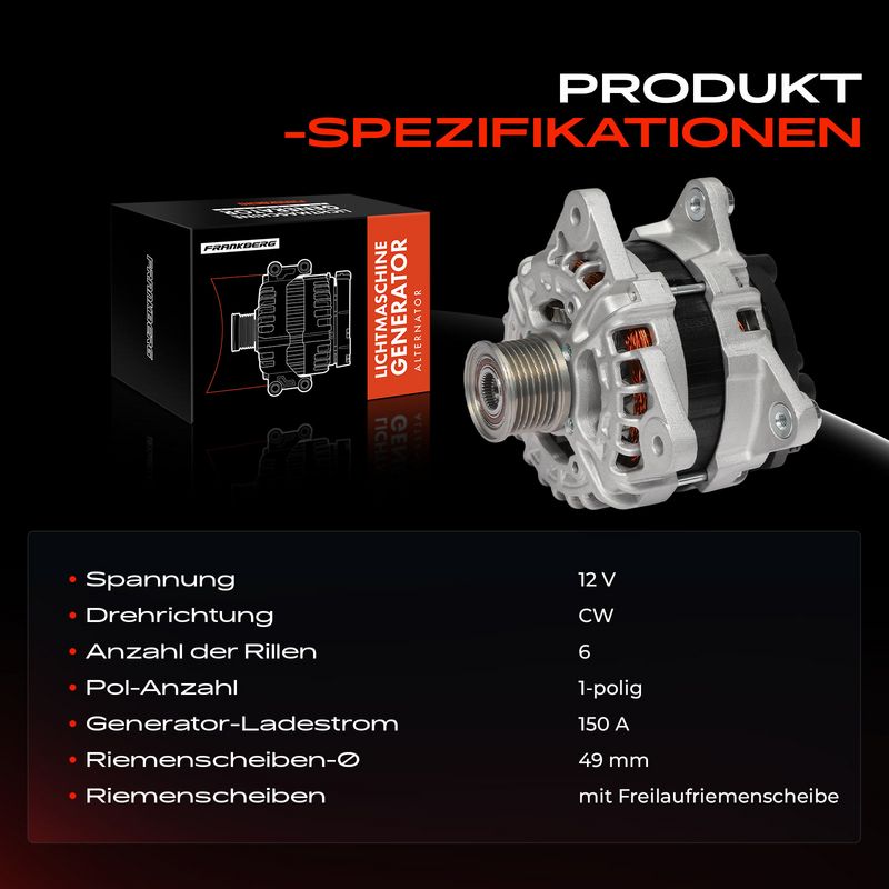 Frankberg 5481FB0057273 Alternator