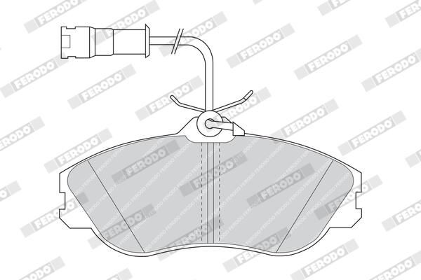 FERODO FDB563 Brake Pad Set, disc brake