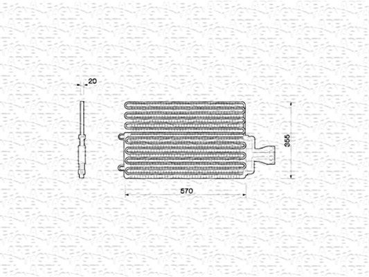 MAGNETI MARELLI kondenzátor, klíma 350203212000