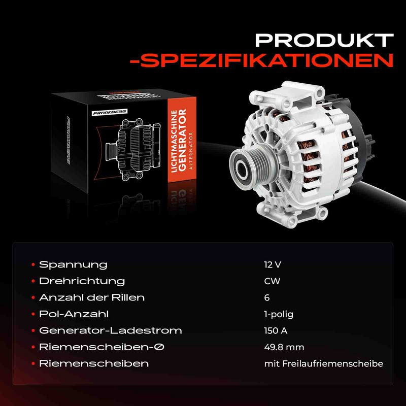 Frankberg 5481FB0001734 Alternator