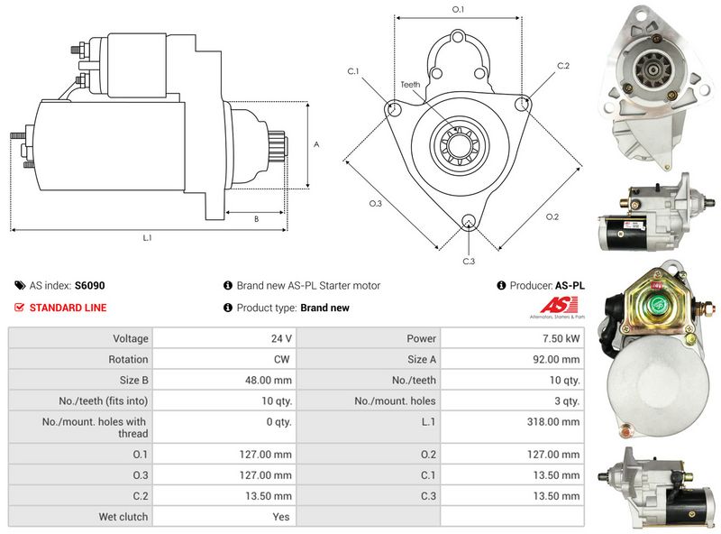 AS-PL S6090 Starter