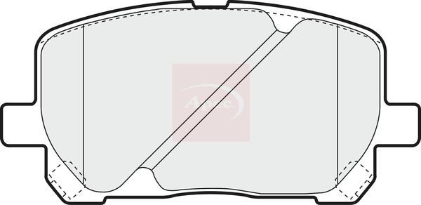 APEC Brake Pad Set, disc brake PAD1332