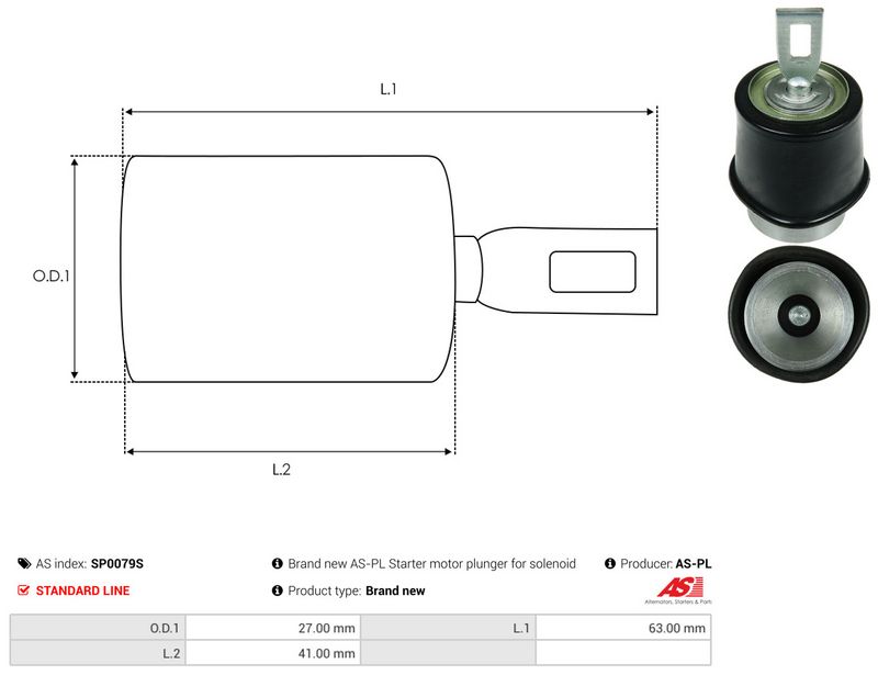 AS-PL SP0079S Repair Kit, starter