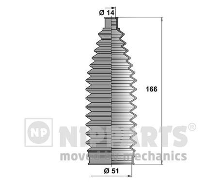 NIPPARTS gumiharang készlet, kormányzás N2845012