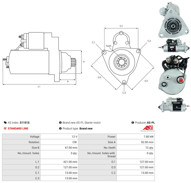 AS-PL S1151S Starter