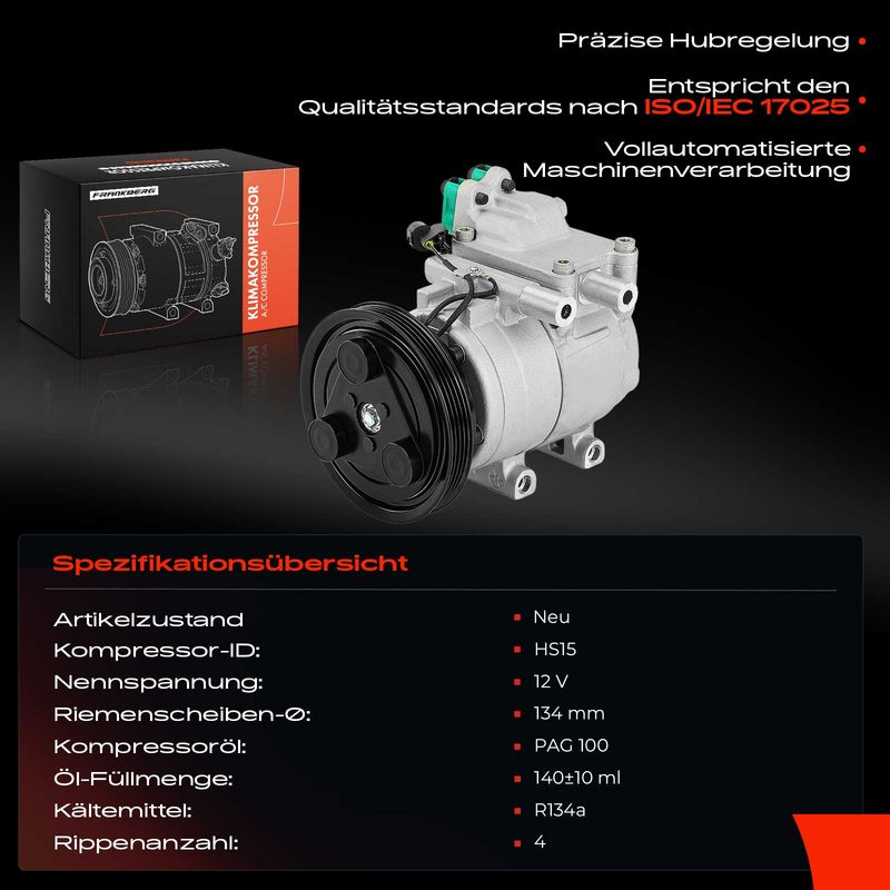 Frankberg 5481FB0031919 Compressor, air conditioning