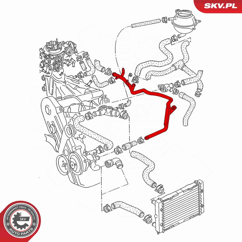 ESEN SKV 43SKV751 Coolant Pipe