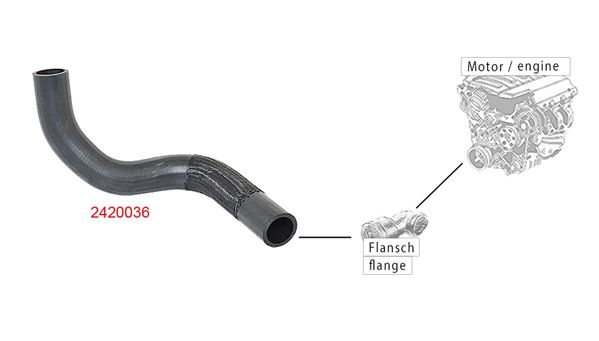 METZGER AUTOTEILE 2420036 Radiator Hose