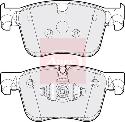 APEC Brake Pad Set, disc brake PAD2184