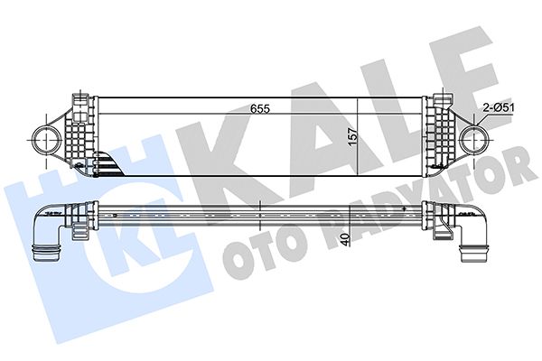KALE OTO RADYATÖR 375710 - Charge Air Cooler