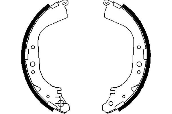 KAVO PARTS fékpofakészlet KBS-7432