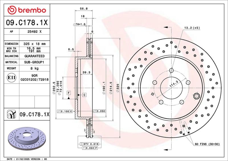 Piduriketas, BREMBO 09.C178.1X