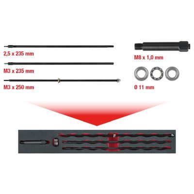 KS TOOLS Nuėmimo įrankių rinkinys, kaitinimo žvakė