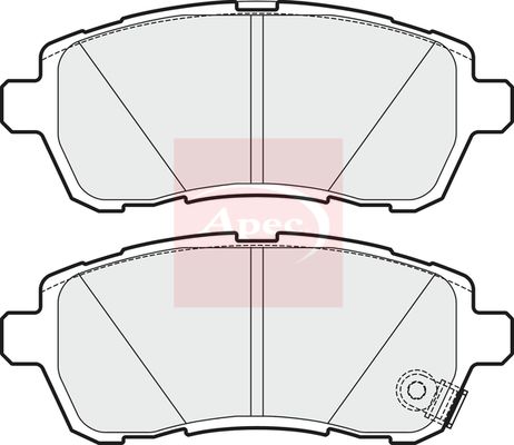 APEC Brake Pad Set, disc brake PAD1626