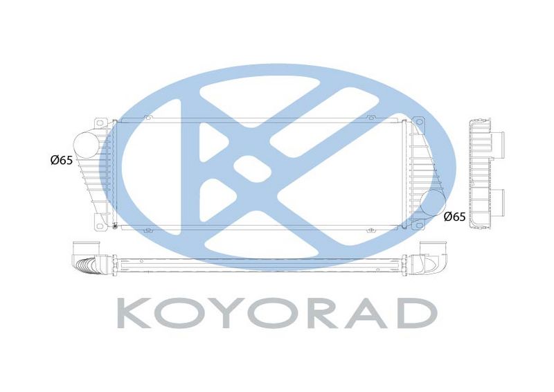 Intercooler, compresor KOYORAD IA410204
