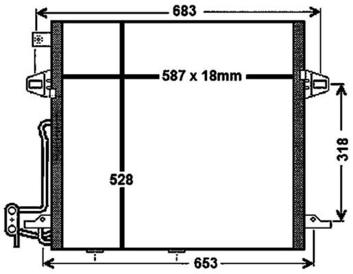 Конденсатор, система кондиціонування повітря, Mahle AC756000P