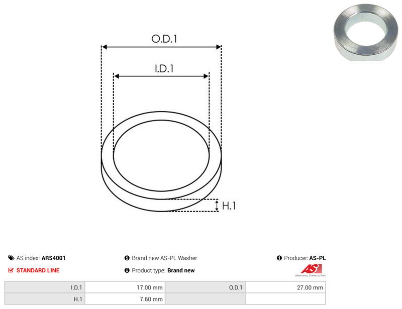 AS-PL ARS4001 Repair Set, alternator