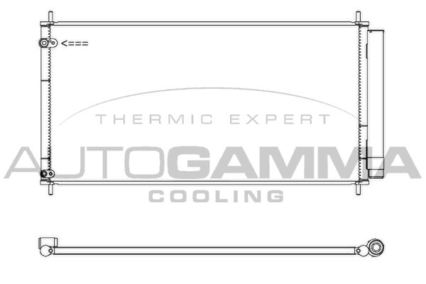 Autogamma 107440 - Condenser, air conditioning