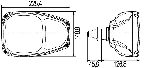 HELLA 1EE 996 174-221 Headlight