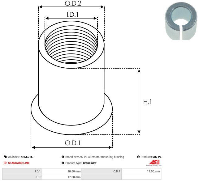 AS-PL ARS5015 Repair Set, alternator
