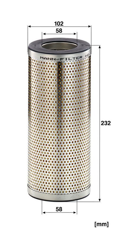 Hydraulisch filter past: AG CHEM 1803, 1903, 2505  ATLAS 365  AVELING-BARFORD 033, 035, 040, 135  BOMAG K701  BROYT X20, X21, X21TL, X30, X41, X50, X52TF  BUCYRUS-ERIE 35T  CATERPILLAR 16G, 130G