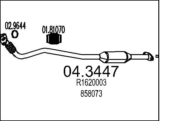 MTS katalizátor 04.3447