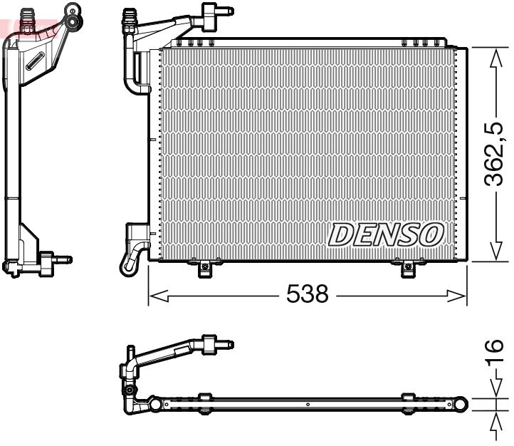 DENSO kondenzátor, klíma DCN10042