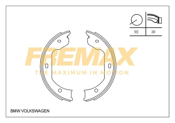 Piduriklotside komplekt FREMAX FBS-0699