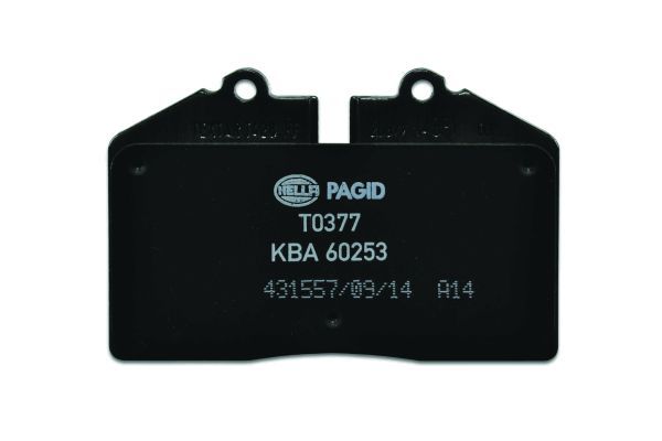 Комплект гальмівних накладок, дискове гальмо, Hella 8DB355006-351