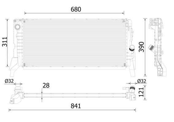 Product Image - Radiateur - CR2310000P - MAHLE