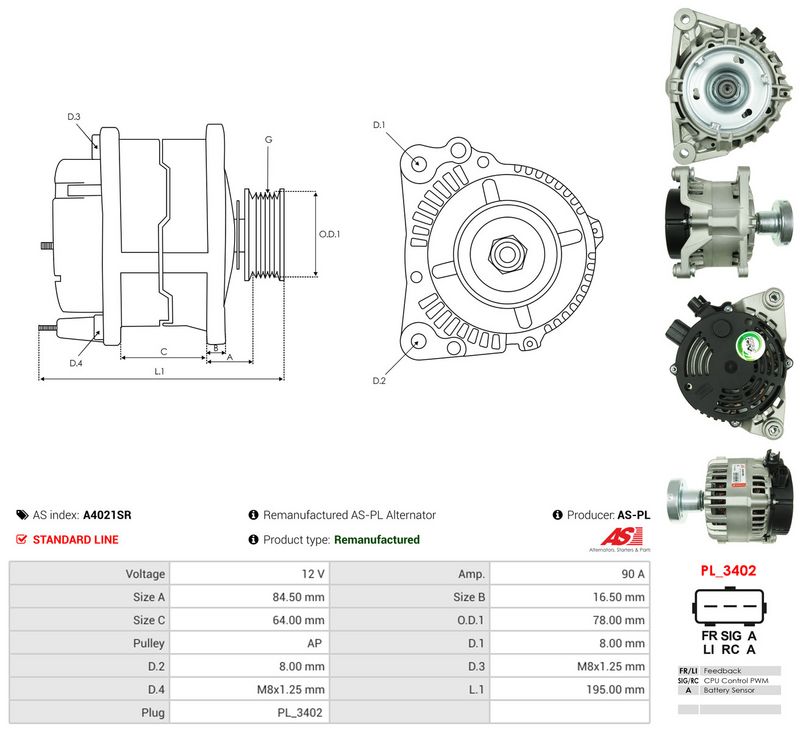 This part match OEM code: 1215766