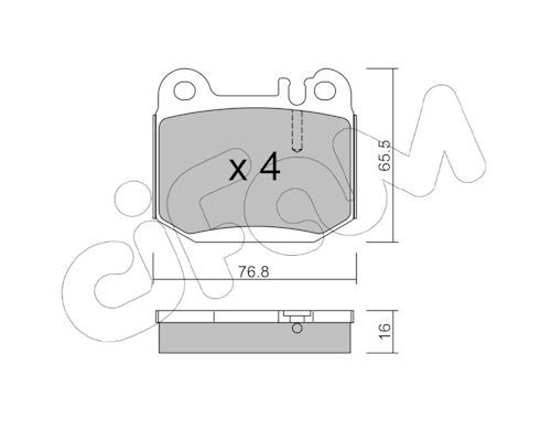 Set placute frana,frana disc 822-564-0 CIFAM