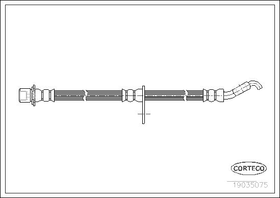 CORTECO fékcső 19035075