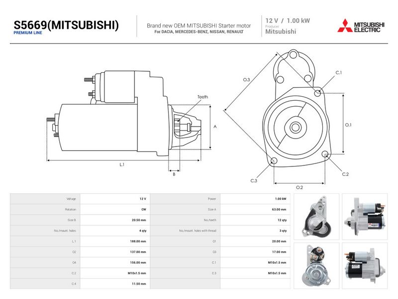 Prekės atitinka OEM kodą: M000TD3271ZZ9