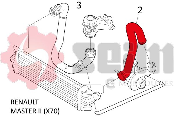 SEIM 981539 Charge Air Hose