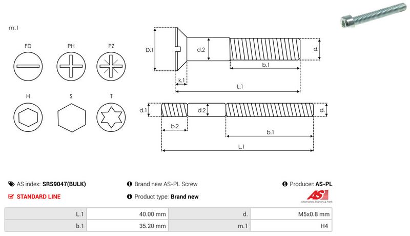 AS-PL SRS9047(BULK) Repair Set, alternator