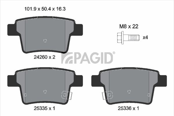 Souprava brzd, kotoučová brzda T1534N-50346N-00