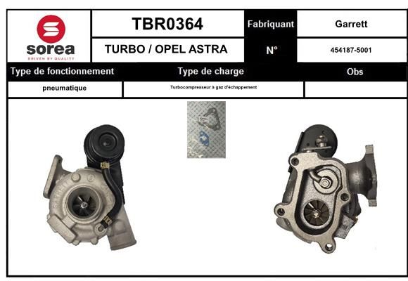 Compresor,sistem de supraalimentare TBR0363 EAI