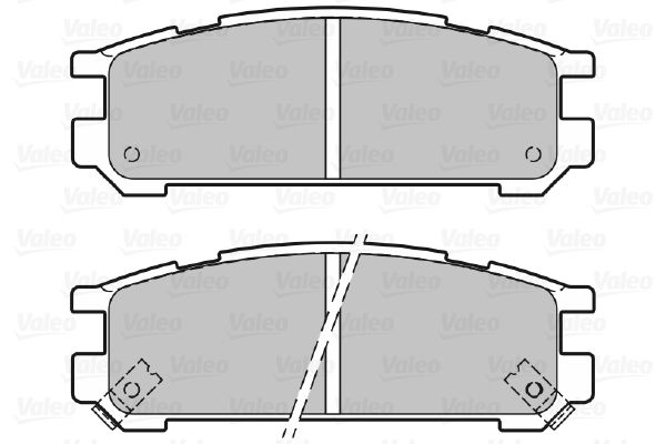 VALEO 598828 Brake Pad Set, disc brake