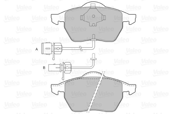 VALEO 598751 Brake Pad Set, disc brake