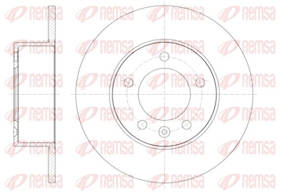 Гальмівний диск, Remsa 61412.00