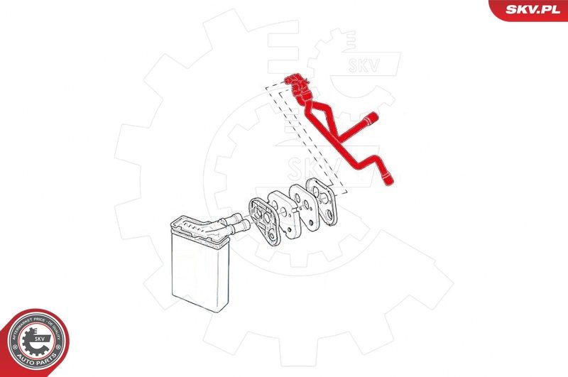 ESEN SKV 43SKV808 Hose, heat exchanger (heating)