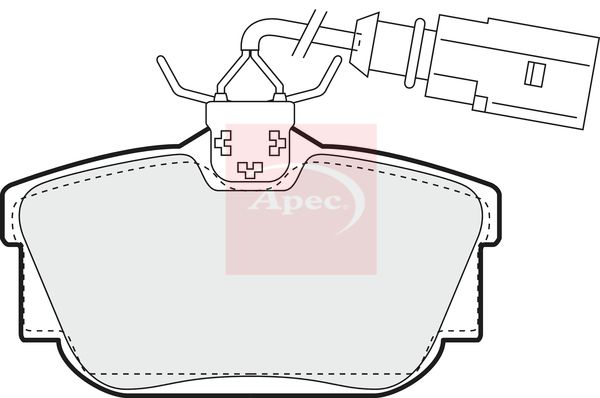 APEC Brake Pad Set, disc brake PAD1158