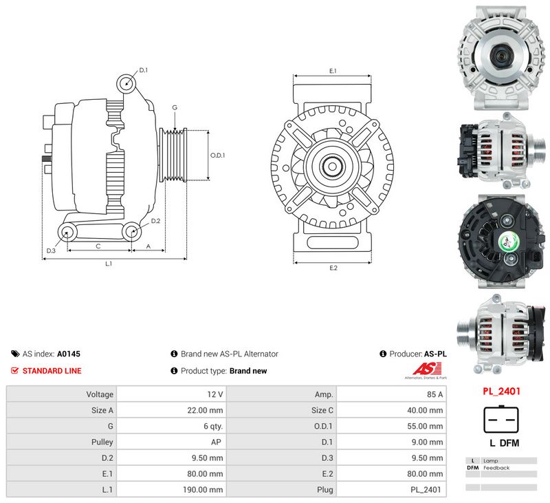 Generaator, AS-PL A0145