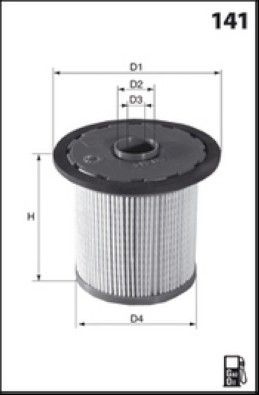MISFAT Filtre à carburant M605
