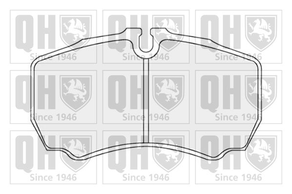 QUINTON HAZELL fékbetétkészlet, tárcsafék BP1734