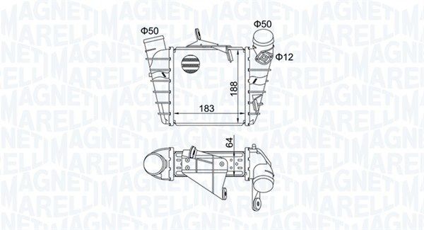 Охолоджувач наддувального повітря, Magneti Marelli 351319204750