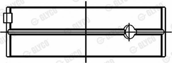 Coussinet+vilebrequin GLYCO 72-4550 STD