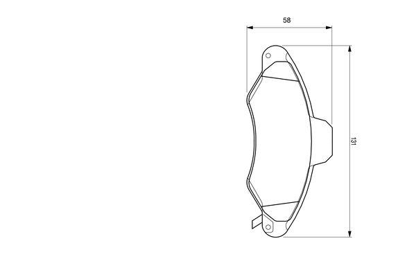 BOSCH FORD гальмівні колодки передній Escort,Orion 90-